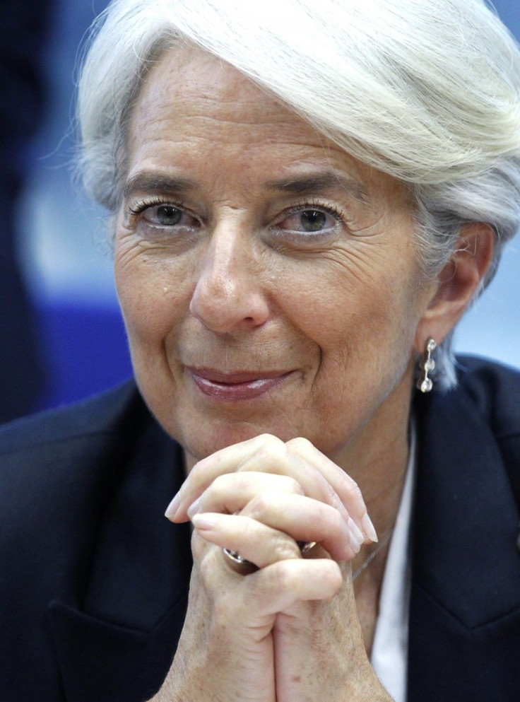 IMF Managing Director Christine Lagarde attends a Eurogroup meeting ahead of a two-day EU leaders summit in Brussels March 1, 2012.