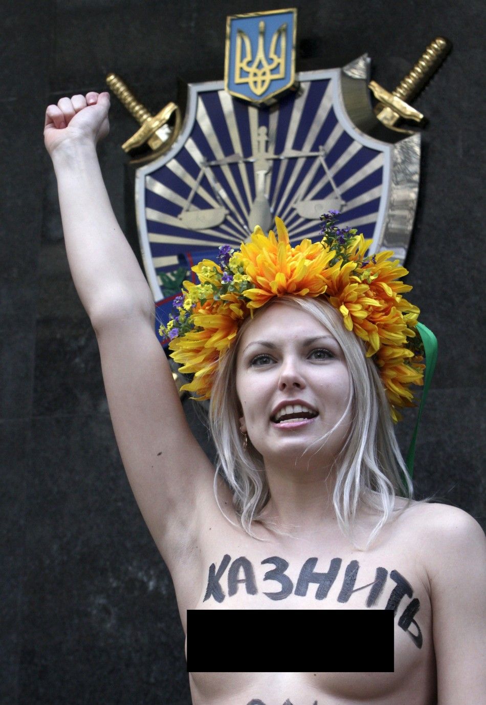 Ukrains Femen Activists Protest Nude PHOTOS
