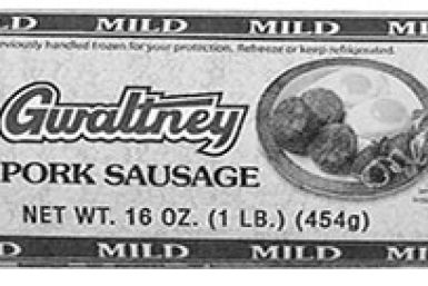 Gwaltney mild pork sausage roll