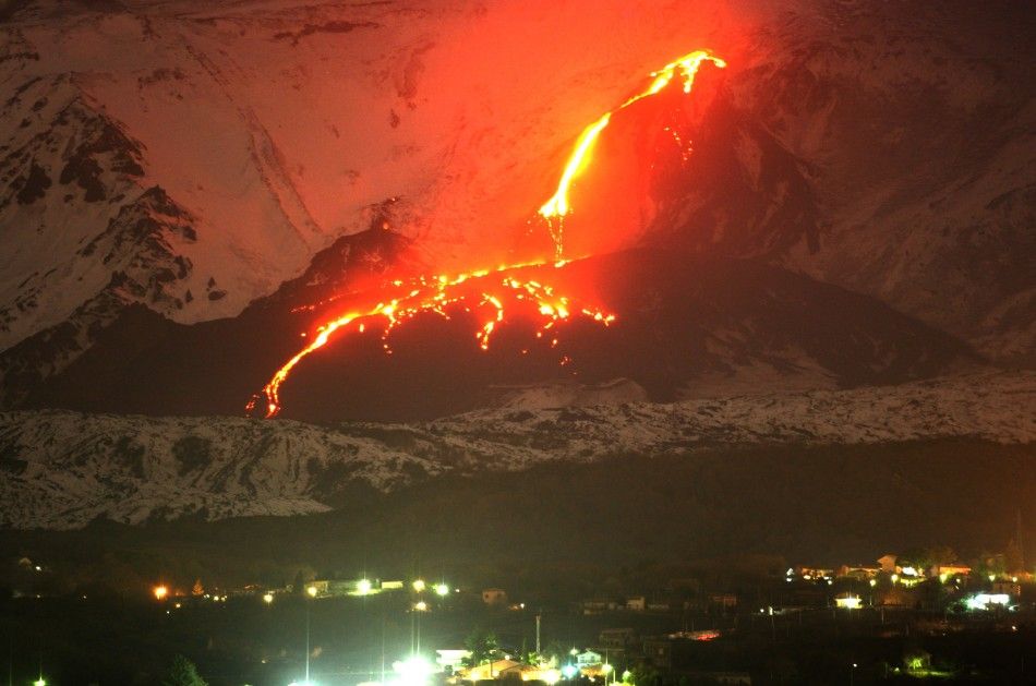 Mount Etnas Eruption in 2005