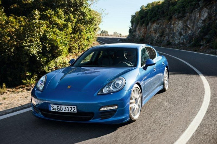 A 2012 Porsche Panamera S Hybrid drives.