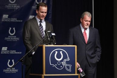 Jim Irsay and Peyton Manning held a press conference on Mar.7 to announce that the quarterback wouldn&#039;t play for the Colts in 2012.