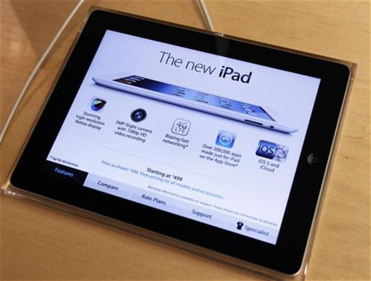 Apple&#039;s newest iPad is seen at the 5th Avenue Apple Store in New York March 16, 2012.