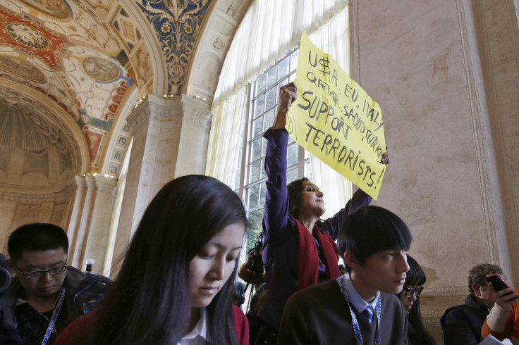 Peace Activists At Friends Of Syria Meeting In Rome