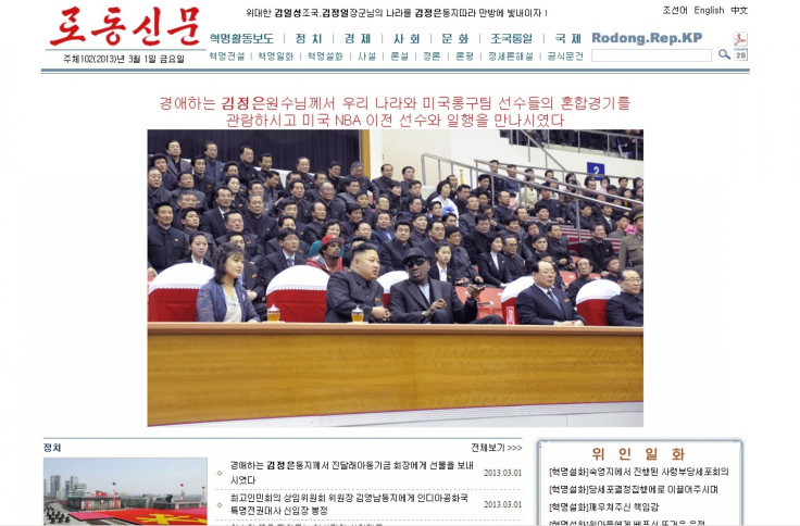 Rodman On North Korean Newspaper Rodong Sinmun