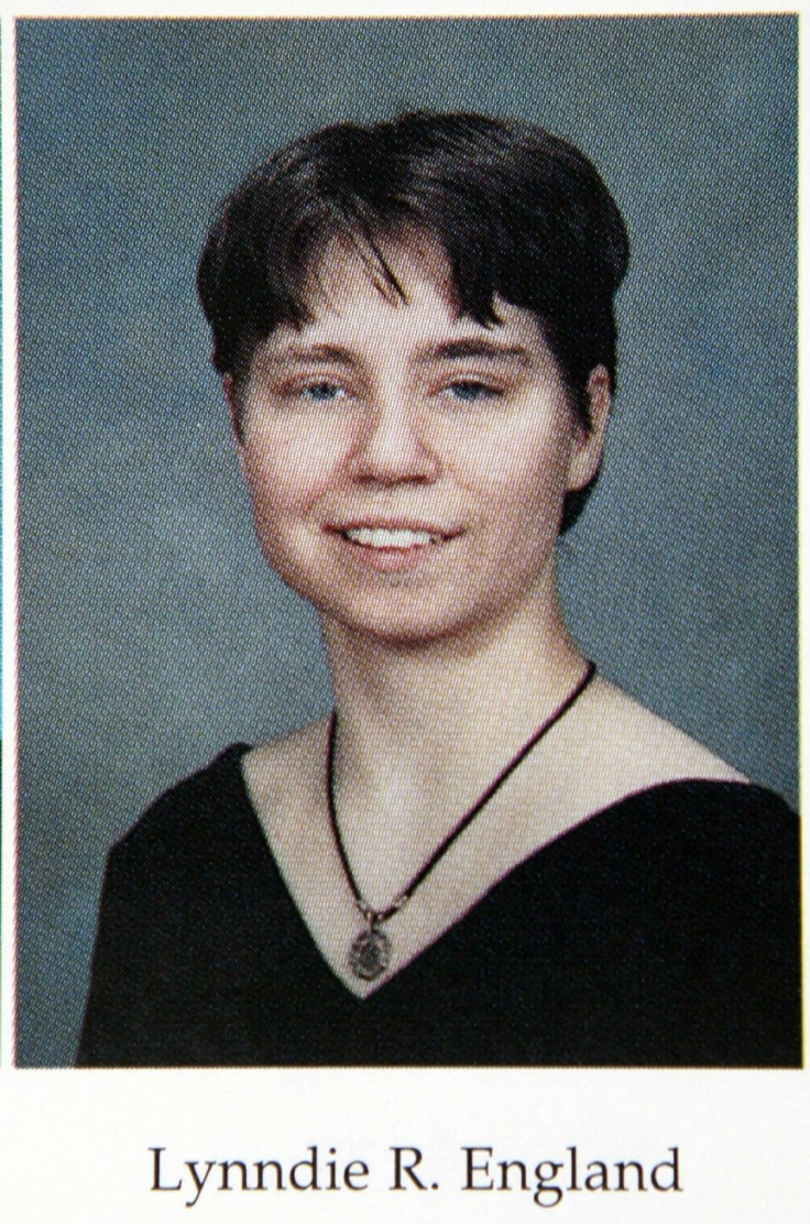 Lynndie England joined the army straight from high school. She is pictured in her 2001 senior portrait from Frankfort High School in Short Gap, West Virginia.