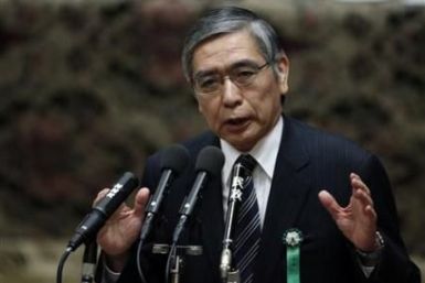 The Japan government's nominee for the Bank of Japan (BOJ) governor Haruhiko Kuroda  