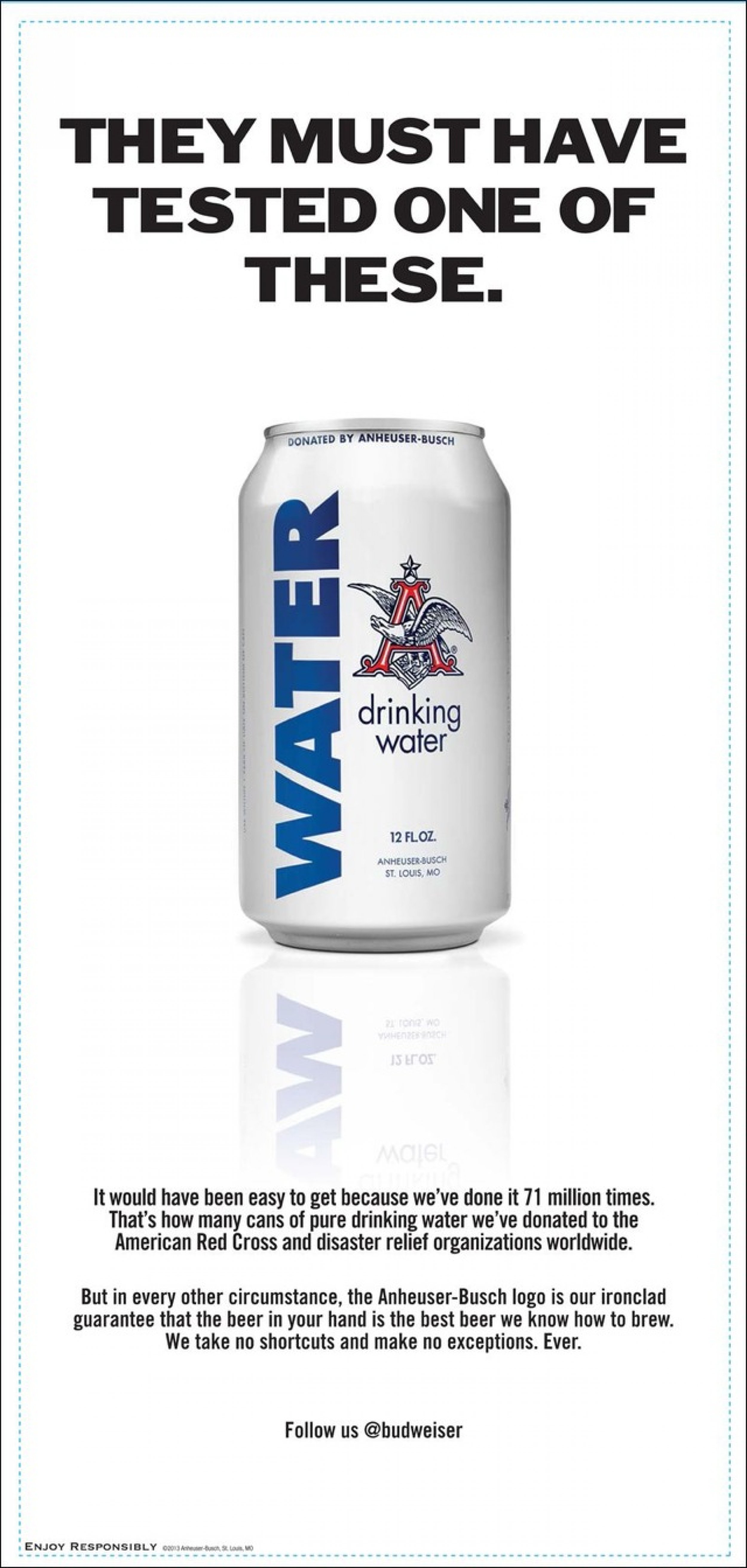 New AnheuserBusch Ad Fires Back At 'Watered Down' Lawsuit [PHOTO