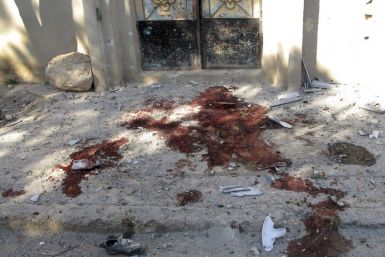 Blood stains from Syrian Army assault on Qusayr