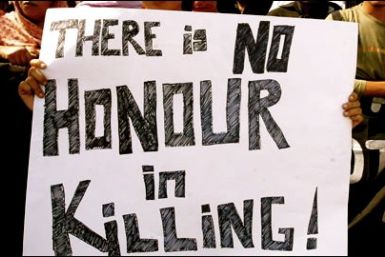 Honor killing protest