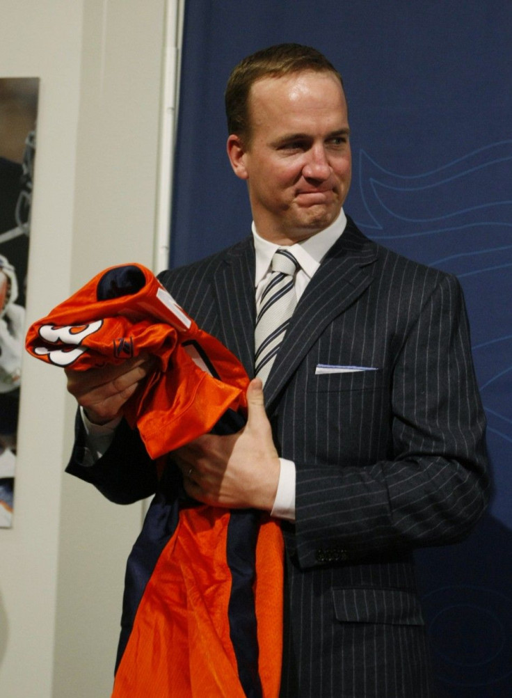 Peyton Manning joins the Denver Broncos