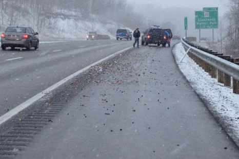 Legos Spill On Highway