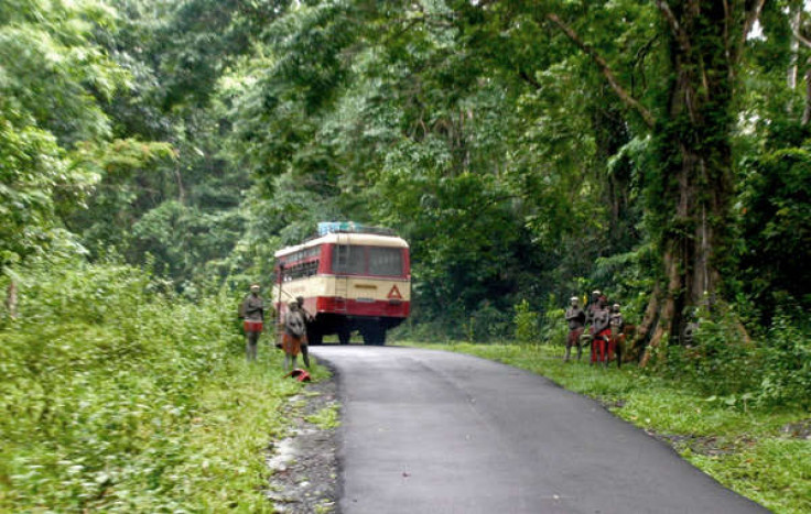 Road on Andaman in Jarawa heartland