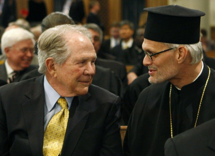 Evangelist Pat Robertson attends a visit by Pope Benedict XVI at an Ecumenical Prayer Service at the Church of Saint Joseph in New York