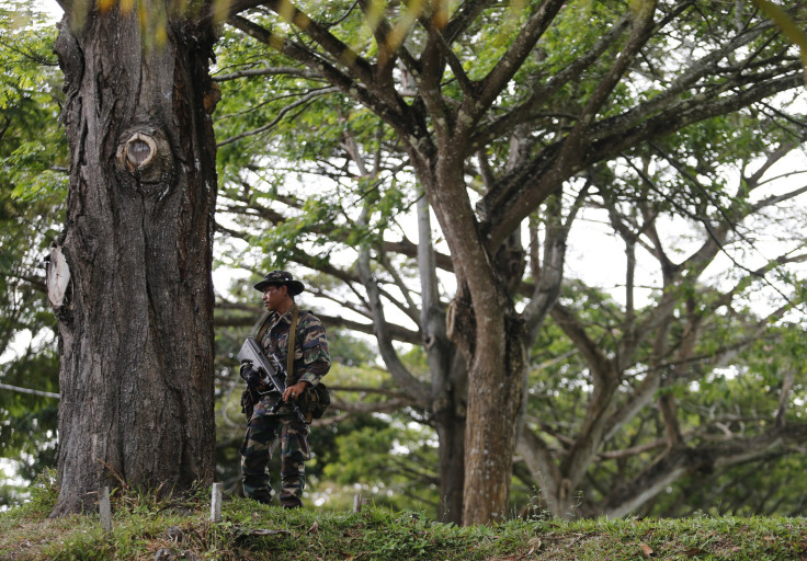 A Malaysian soldier in Sabah, Borneo