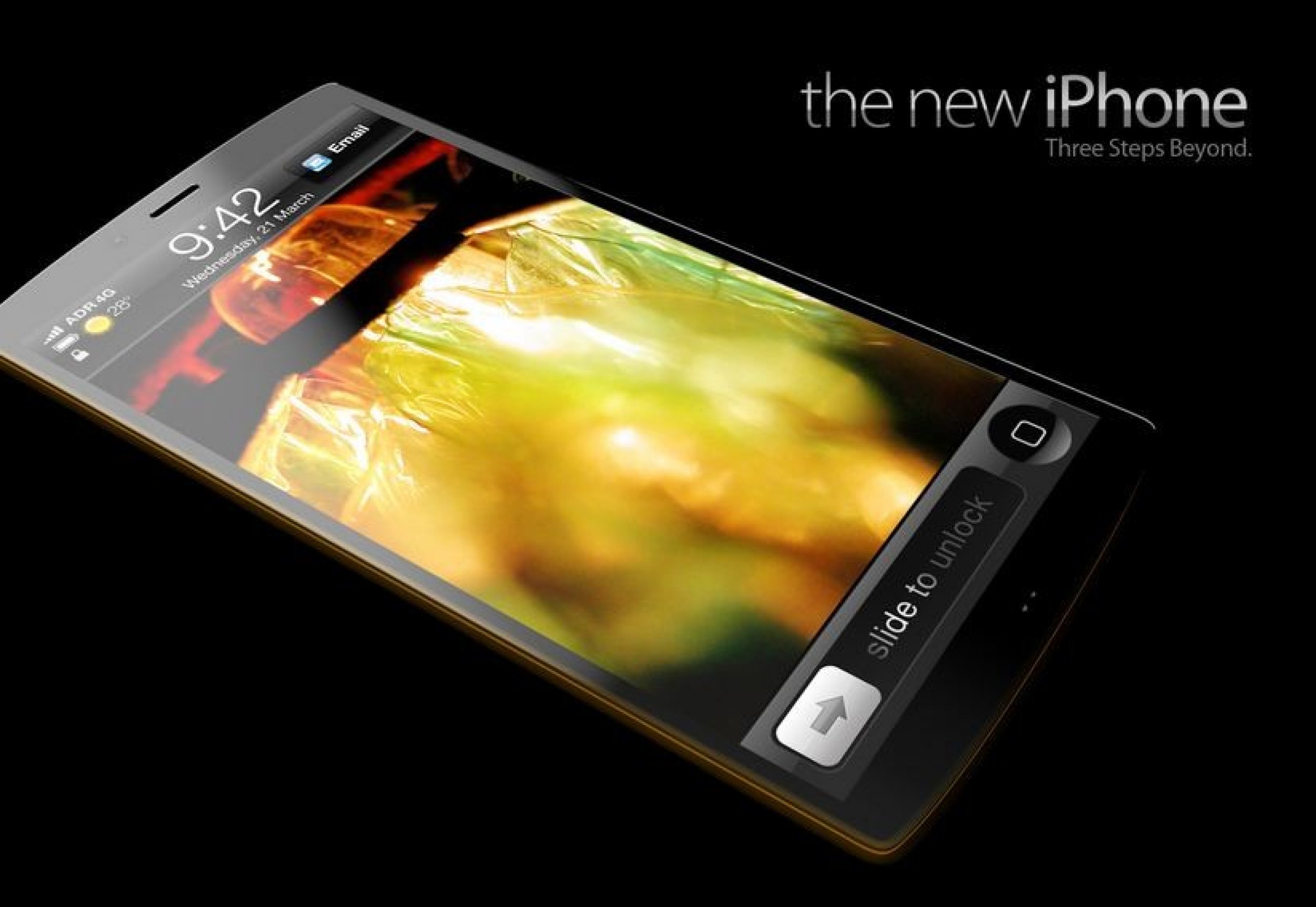 iPhone 5 Release 2012 New Concept Design Pictures with Larger Screen, No Sim