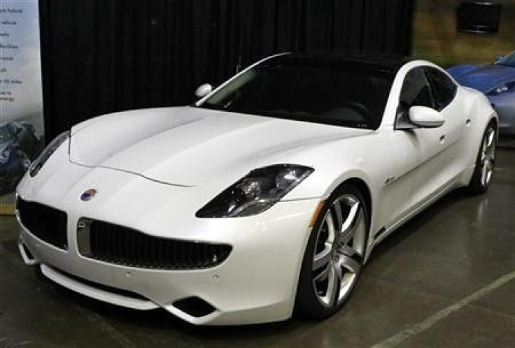 A Fisker Karma luxury plug-in hybrid car is seen at the sixth annual Alternative Transportation Expo and Conference (AltCar) in Santa Monica, California September 29, 2011.
