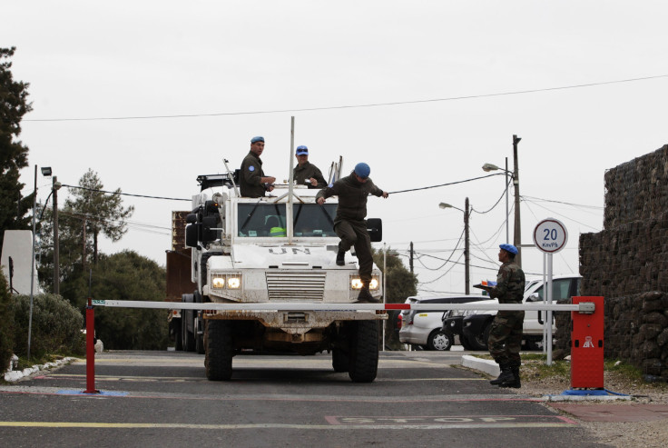 UN Vehicle In The Golan Heights