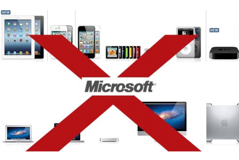 Microsoft Bans Apple Products