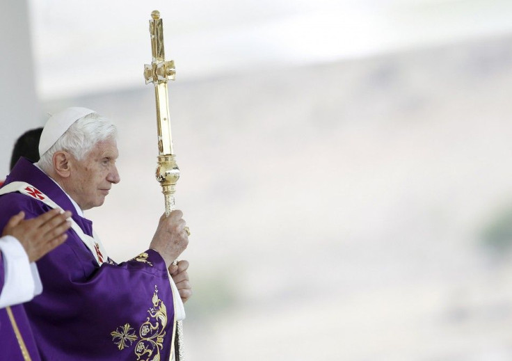 Pope Benedict Dons Large Black Sombrero during Mexico Trip 