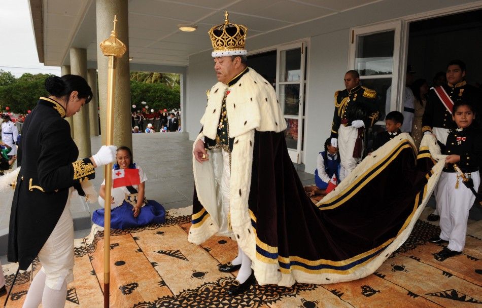 Tonga039s King George Tupou V leaves the Free Wesleyan Centenary Church after his coronation in Nuku039alofa