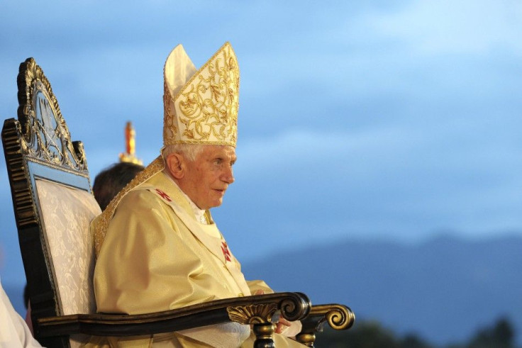 Pope Benedict XVI attends a mass in Antonio Maceo square in Santiago de Cuba