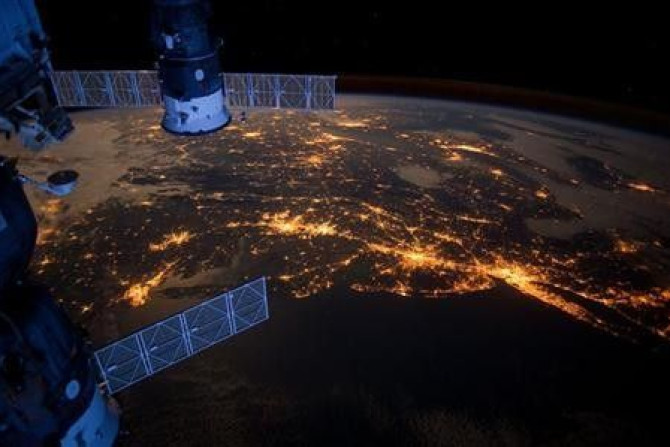 Nighttime view from the International Space Station shows the Atlantic coast of the United States in this NASA handout image dated February 6, 2012.
