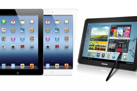 New iPad(L) and Samsung Galaxy Note 10.1
