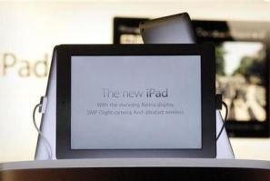 New iPad tablets are seen in a window display in an Apple store in Sydney March 16, 2012.