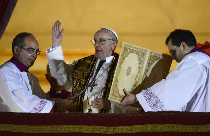 Pope Francis purple vestments