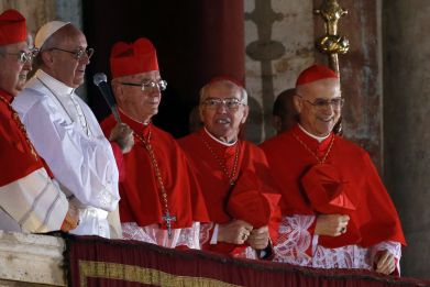 Pope Francis red