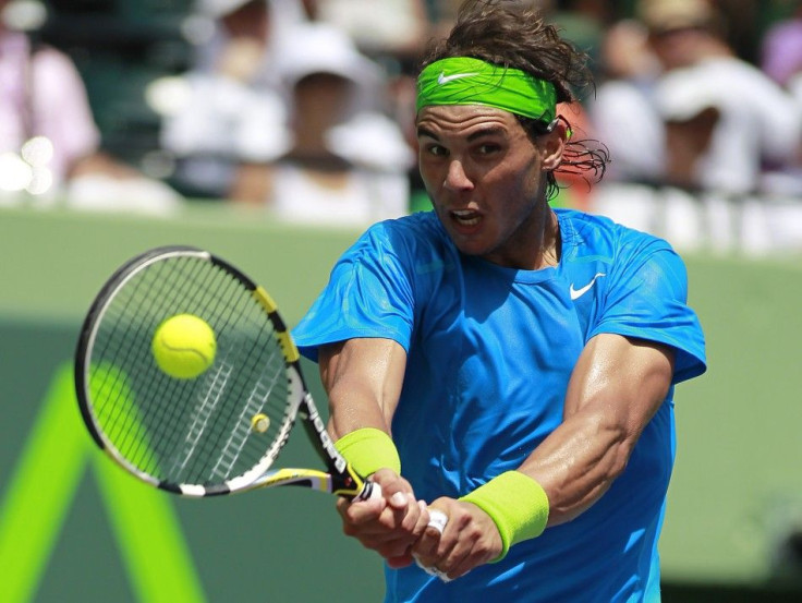 Rafael Nadal will be in action during Wednesday&#039;s play at the Sony Ericsson Open 2012 in Miami, up against Jo-Wilfried Tsonga