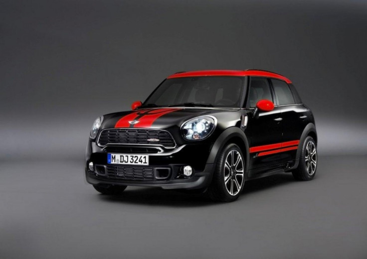 The Mini John Cooper Works Countryman parked.