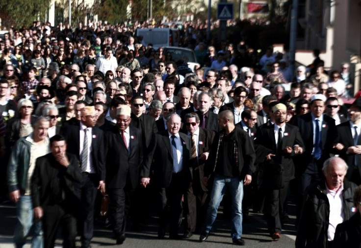 Jewish and Muslim leaders attend silent march to honour victims of shooting at Ozar Hatorah school in Toulouse