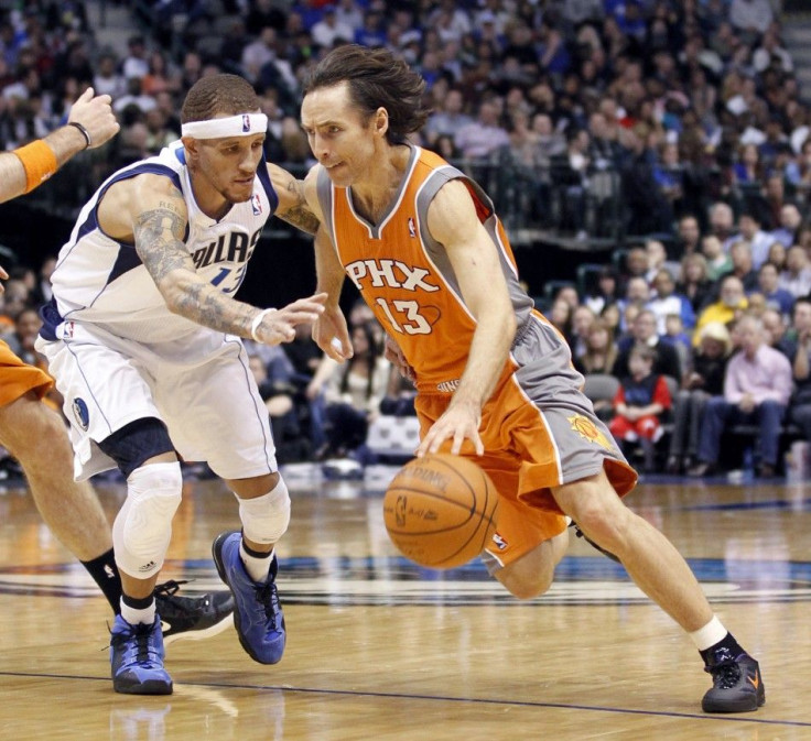 Steve Nash is averaging 14.5 points and 8.6 assists per game for his career.