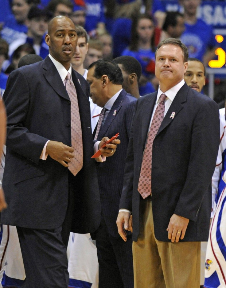 Danny Manning and Bill Self