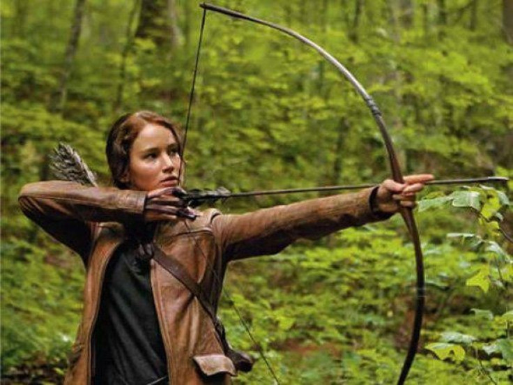 Jennifer Lawrence as Katniss Everdeen in The Hunger Games