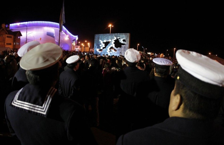 Veterans gather at a ceremony marking the 30th Anniversary of the Falklands War