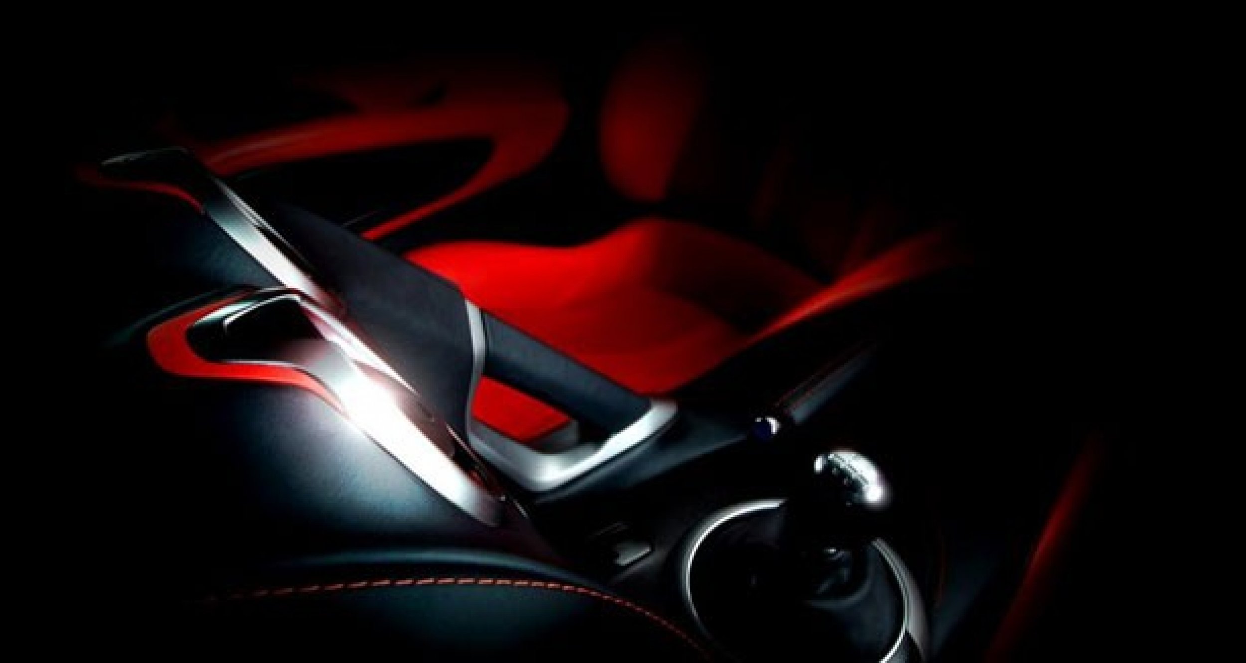 The 2013 SRT Viper teaser interior photo.