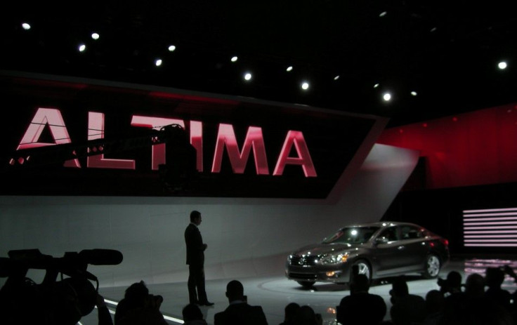 Nissan CEO Carlos Ghosn presents the 2013 Altima at the New York International Auto Show 2012.