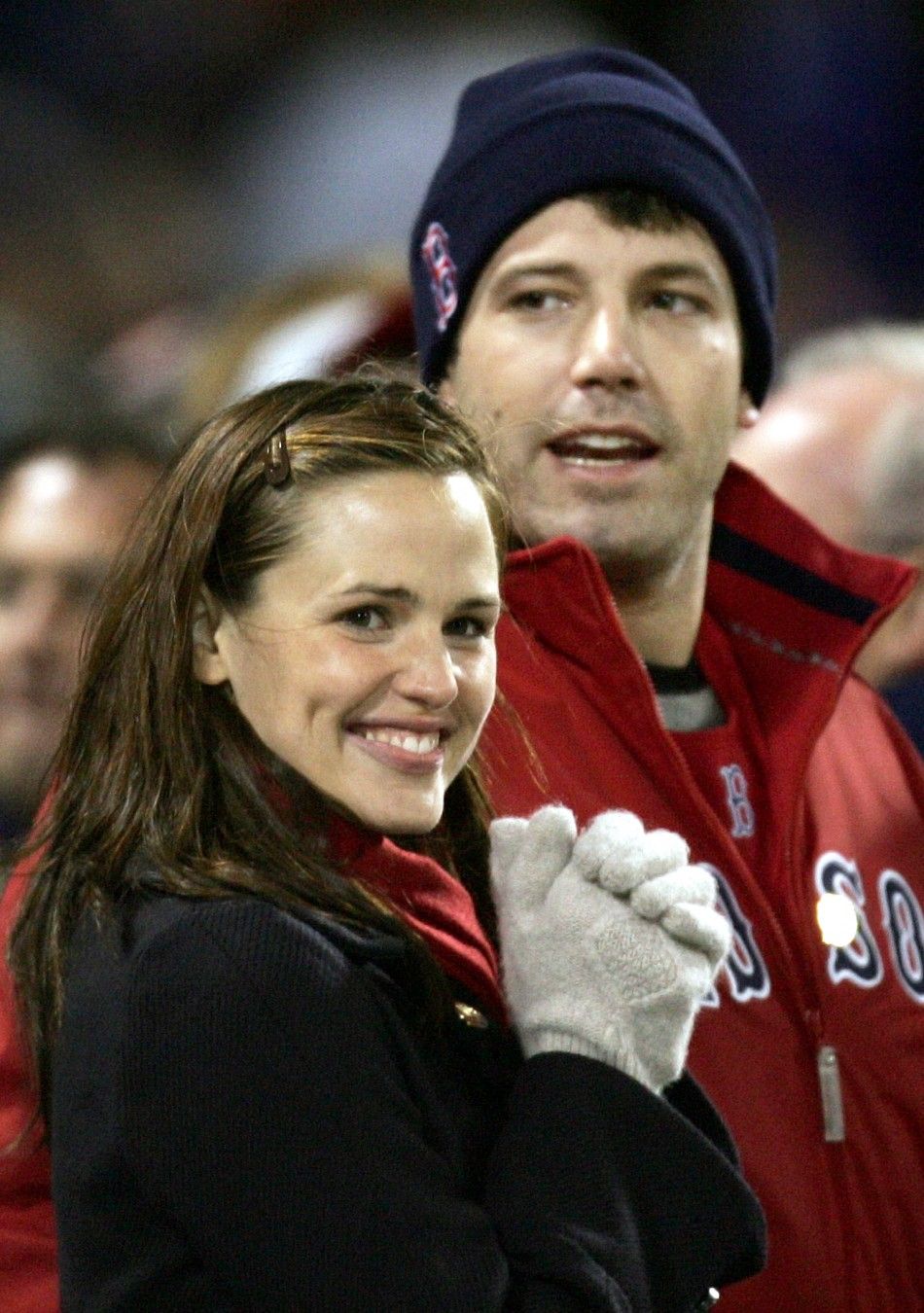 Ben Affleck and Jennifer Garner Red Sox