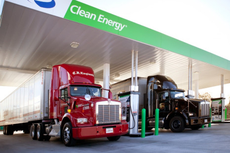 Trucks-at-natural-gas-fueling-station