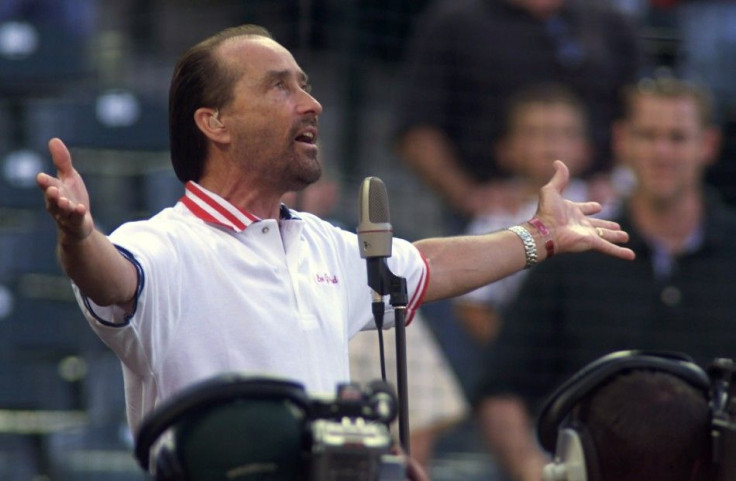 Singer Greenwood Sings God Bless The USA At Coors Field.