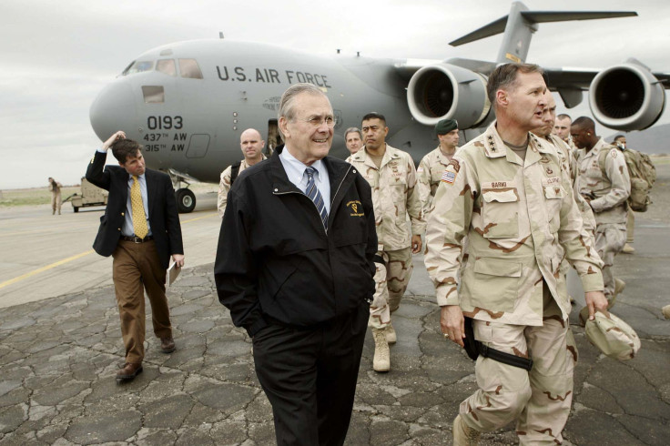 Rumsfeld in Afghanistan