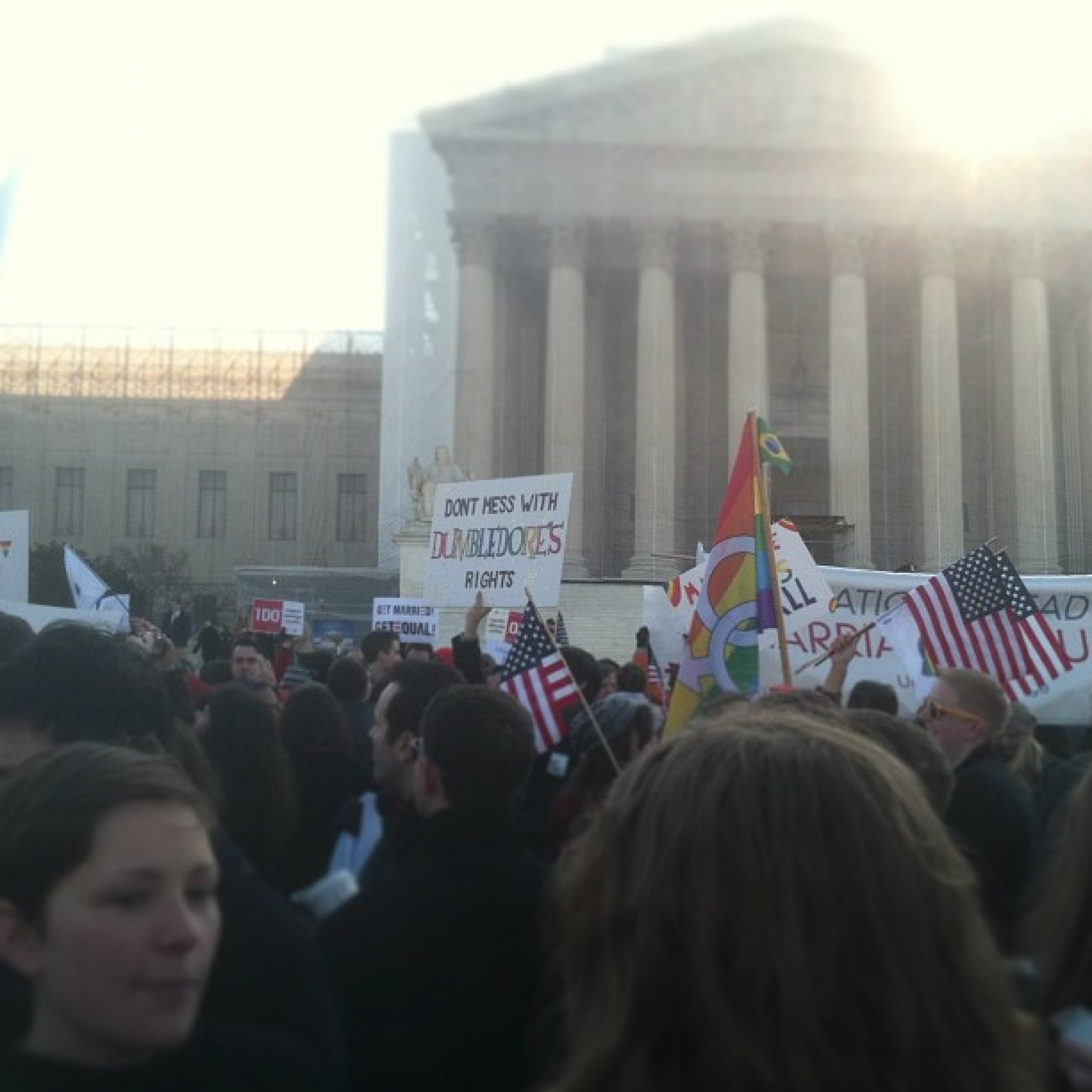 Protestors Outside of Supreme Court