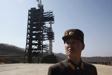 North Korean Soldier at Launch Site