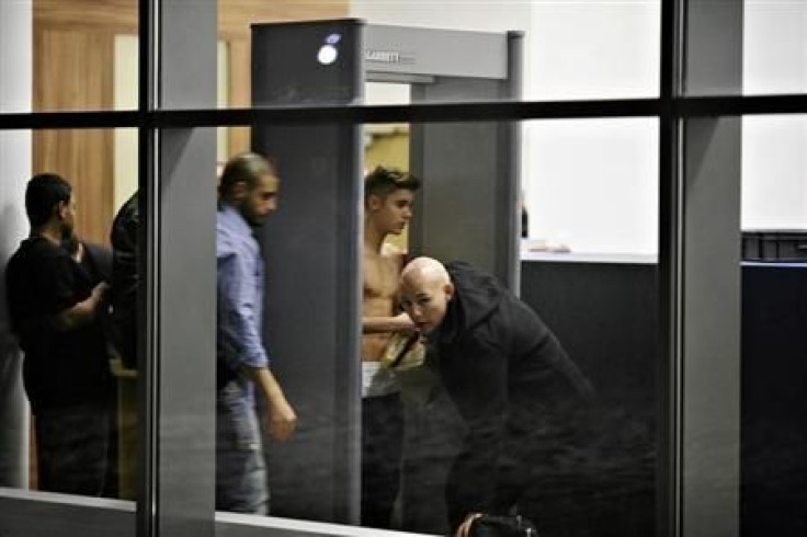 Justin Bieber at Polish Airport
