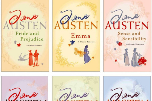 A handout image shows author Jane Austen&#039;s repackaged classics