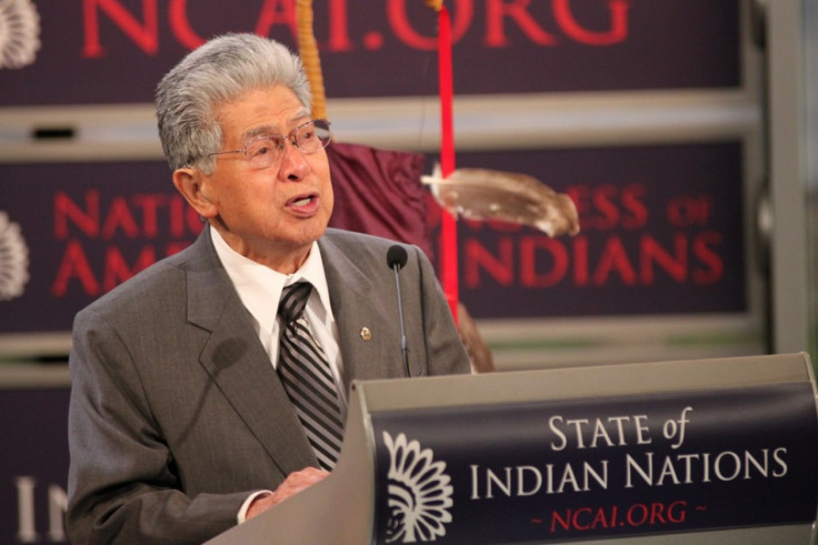 Senator Daniel Akaka speaking at the National Congress of American Indians