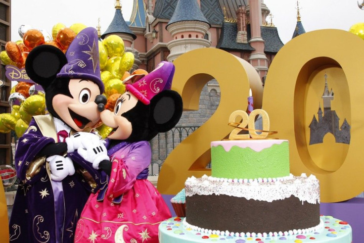 Mickey and Minnie are pictured at the 20th anniversary celebrations of Disneyland Resort in Marne-la-Vallee, outside Paris